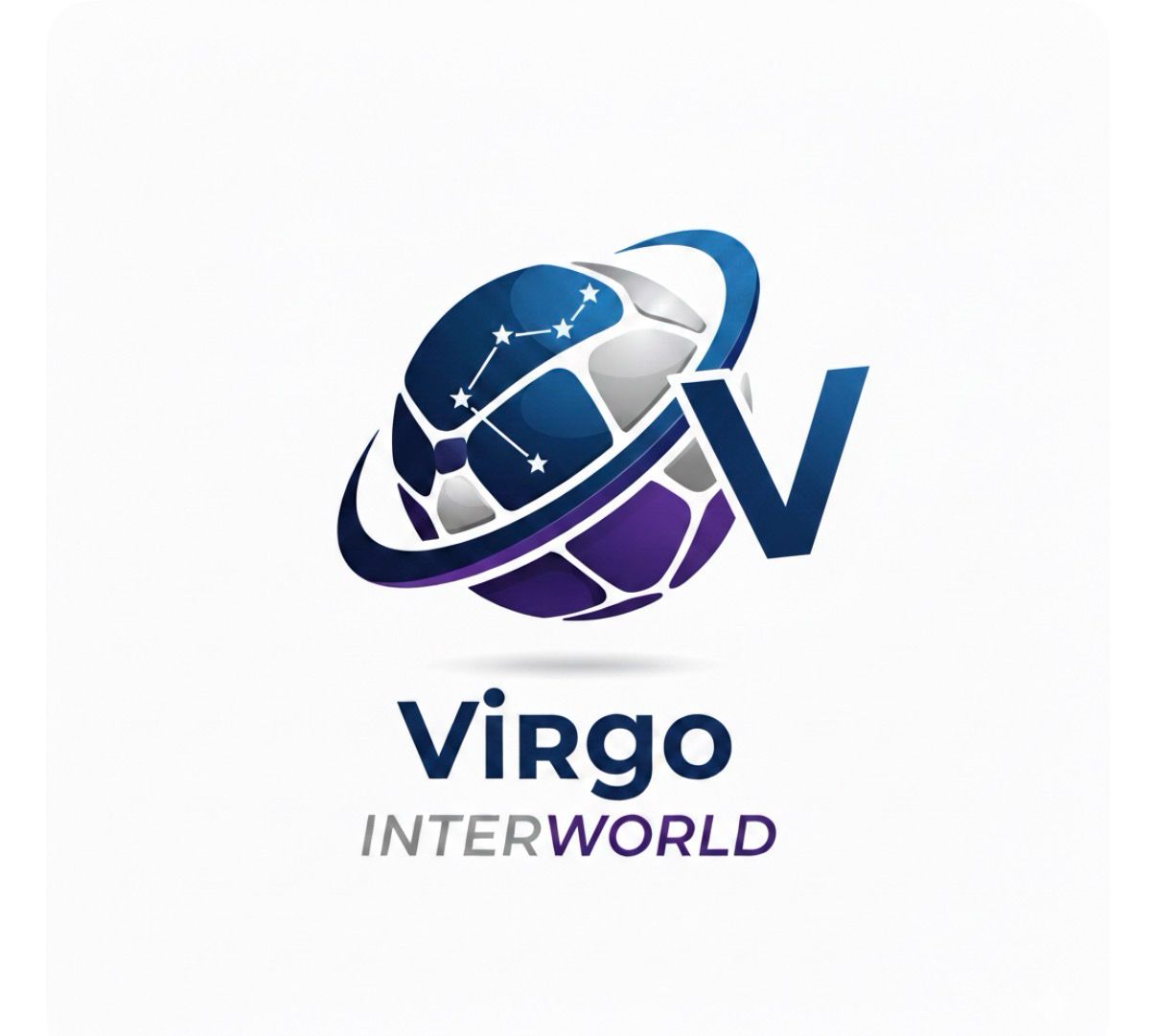Global Network Globe and Virgo 'V'